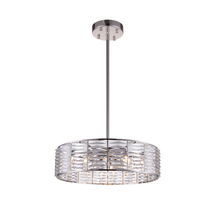 CWI Lighting 5700P29-12-613 - Squill 12 Light Down Chandelier With Polished Nickel Finish