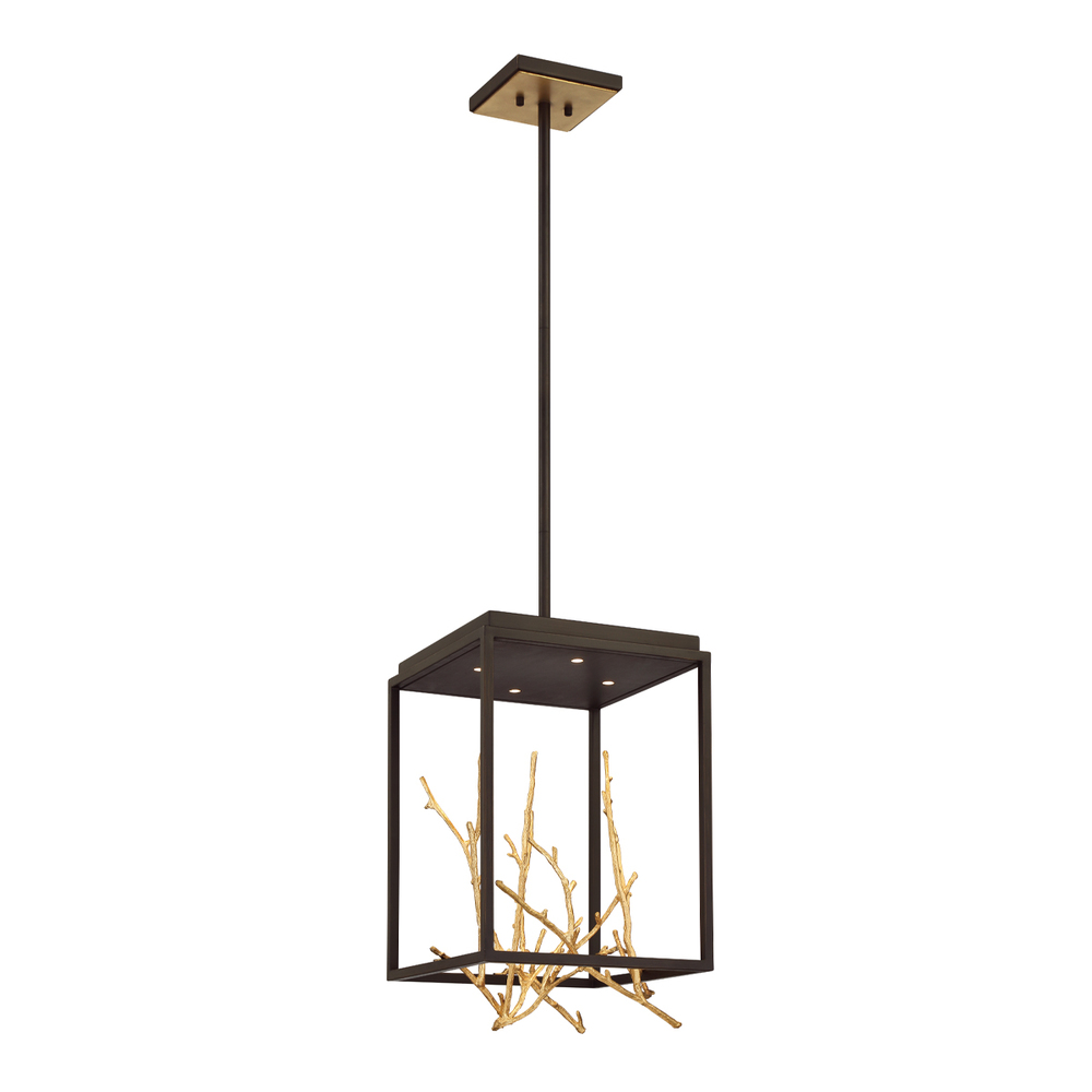 AERIE,4LT,SQR,LED,CHA,BRZ/GOLD