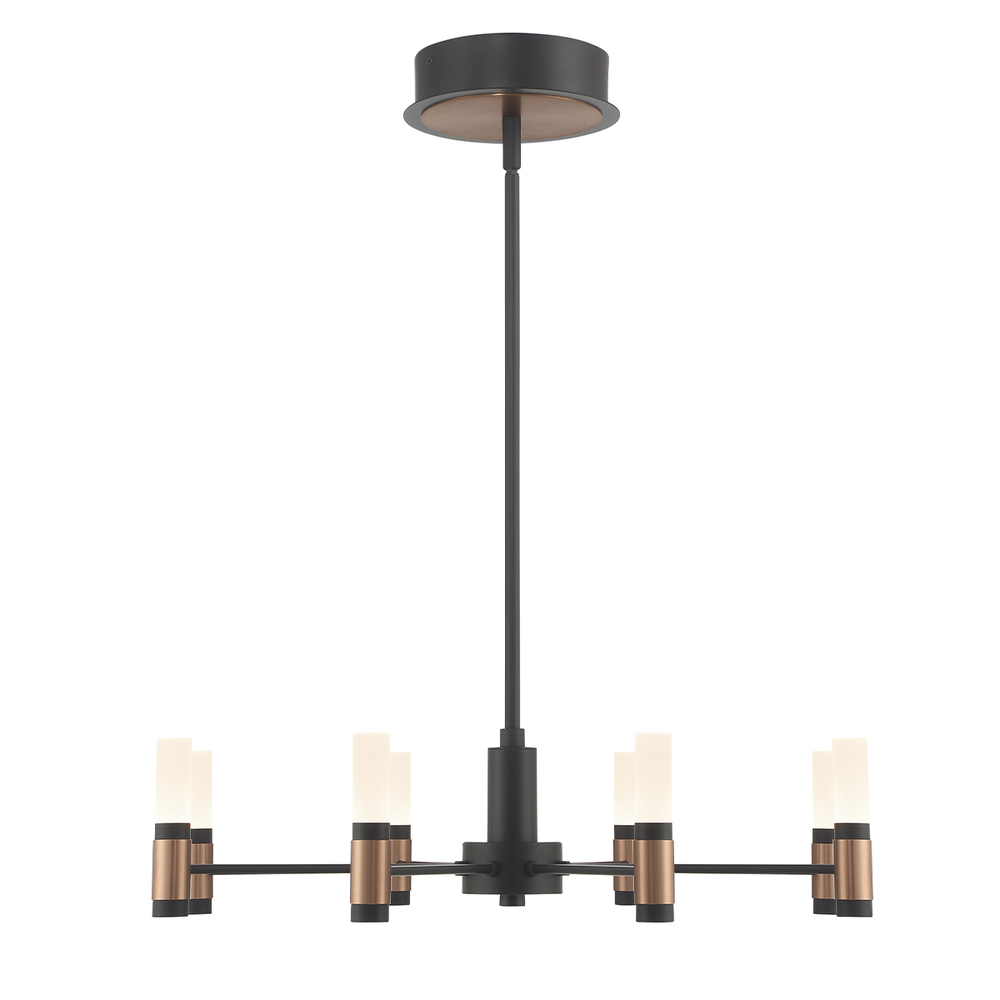 ALBANY,CHANDELIER,8LT,LED,BLK