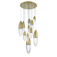 Eurofase 43859-038 - Ecrou 12 Light Chandelier in Gold