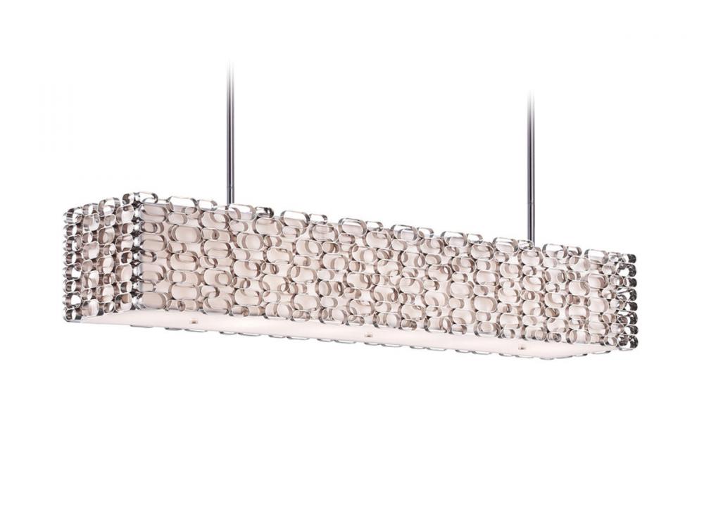 Ventura Blvd. Metal Oval Pattern Rectangle Hanging Fixture