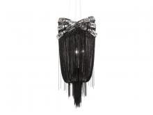 Avenue Lighting HF1608-BLK - Wilshire Blvd. Collection Black Steel Chain Foyear Hanging Fixture