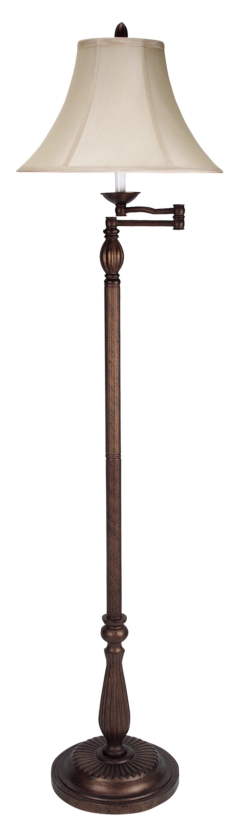 Swing arm floor lamp on sale with 3 way bulb