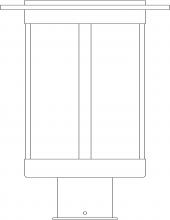 Arroyo Craftsman SAP-9GW-MB - 9" Santorini Post Mount