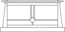 Arroyo Craftsman ABC-15M-VP - 15" Aberdeen column mount