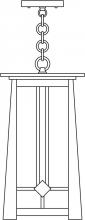 Arroyo Craftsman ABH-9WO-BZ - 9" Aberdeen pendant