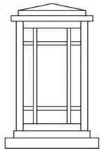Arroyo Craftsman AVC-6GW-AB - 6" avenue column mount