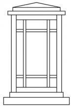 Arroyo Craftsman AVC-6WO-RB - 6" avenue column mount