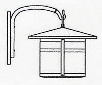 Arroyo Craftsman BB-14OF-N - 14" berkeley wall mount