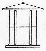 Arroyo Craftsman BC-14LOF-BK - 14" berkeley long body column mount