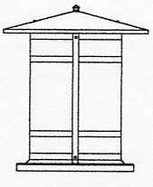 Arroyo Craftsman BC-17LF-BK - 17" berkeley long body column mount