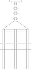 Arroyo Craftsman BEH-9RM-VP - 9" bexley pendant