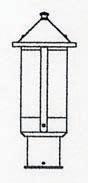 Arroyo Craftsman BP-6LF-RB - 6" berkeley long body post mount