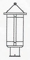 Arroyo Craftsman BP-7LGW-MB - 7" berkeley long body post mount