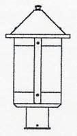 Arroyo Craftsman BP-8GW-RB - 8" berkeley post mount