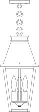 Arroyo Craftsman CRH-8CLR-RB - 8" croydon pendant