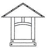 Arroyo Craftsman EC-16TCS-BZ - 16" evergreen column mount with t-bar overlay