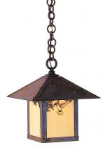 Arroyo Craftsman EH-12TWO-RB - 12" evergreen pendant with t-bar overlay