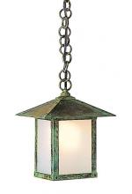 Arroyo Craftsman EH-7AOF-BK - 7" evergreen pendant with classic arch overlay