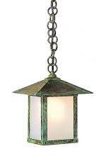 Arroyo Craftsman EH-7TGW-MB - 7" evergreen pendant with t-bar overlay