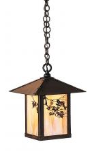 Arroyo Craftsman EH-9EGW-RC - 9" evergreen pendant without overlay (empty)