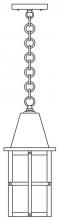 Arroyo Craftsman HH-6M-RB - 6" hartford  pendant