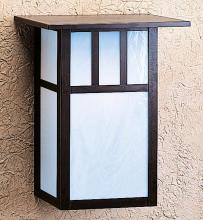 Arroyo Craftsman HS-12DTF-P - 12" huntington sconce with roof and double t-bar overlay