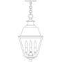Arroyo Craftsman INH-10MRRM-S - 10" inverness pendant with metal roof