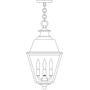 Arroyo Craftsman INH-10MRRM-BK - 10" inverness pendant with metal roof