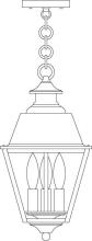 Arroyo Craftsman INH-8MRRM-MB - 8" inverness pendant with metal roof