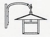 Arroyo Craftsman MB-12ECR-BZ - 12" monterey wall mount without overlay (empty)