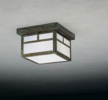 Arroyo Craftsman MCM-8TGW-BK - 8" mission flush ceiling mount with T-bar overlay