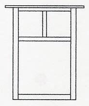 Arroyo Craftsman MW-15ECS-BK - 15" mission flush wall mount without overlay (empty)