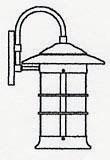 Arroyo Craftsman NB-9LF-BZ - 9" newport long body wall mount