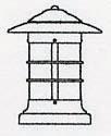 Arroyo Craftsman NC-9GW-AB - 9" newport column mount