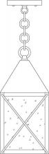 Arroyo Craftsman NOH-6M-AC - 6" nottingham pendant