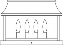 Arroyo Craftsman PRC-15RM-AC - 15" Providence column mount