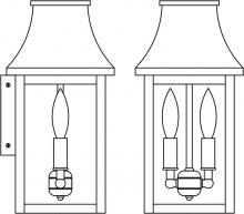 Arroyo Craftsman PRW-7CS-VP - 7" Providence flush wall mount