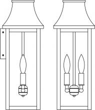 Arroyo Craftsman PRW-7LCS-BZ - 7" Providence long body flush wall mount