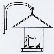 Arroyo Craftsman TRB-16HSCS-RC - 16" timber ridge wall bracket with horse filigree