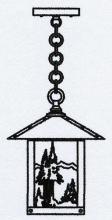 Arroyo Craftsman TRH-9MNF-RB - 9" timber ridge pendant with mountain filigree