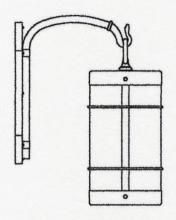 Arroyo Craftsman VB-11NRF-RC - 11" valencia wall mount - no roof