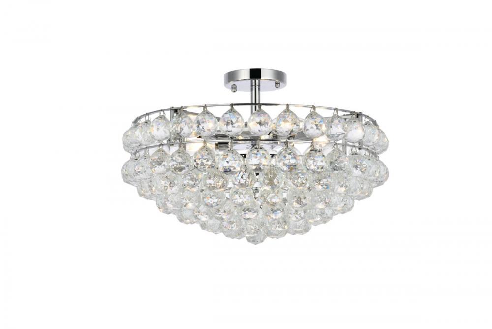 Savannah 20 inch flush mount in chrome