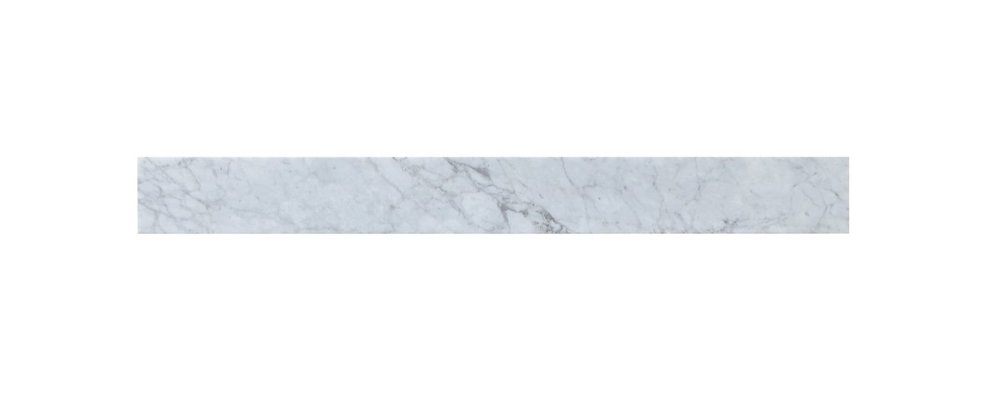 36 inch backsplash in carrara white