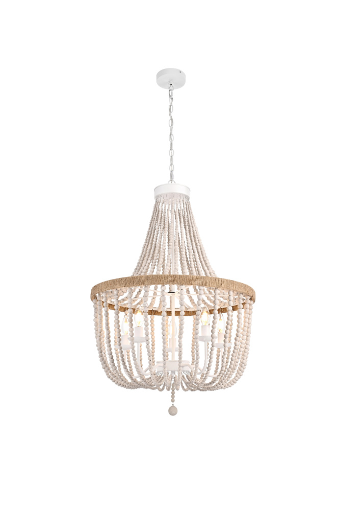 Pendant D24" H47" White