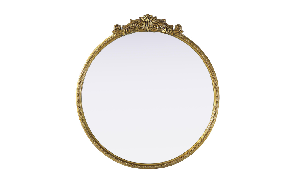Wall mirror 36"x1.4"x38.3" Antique Brass