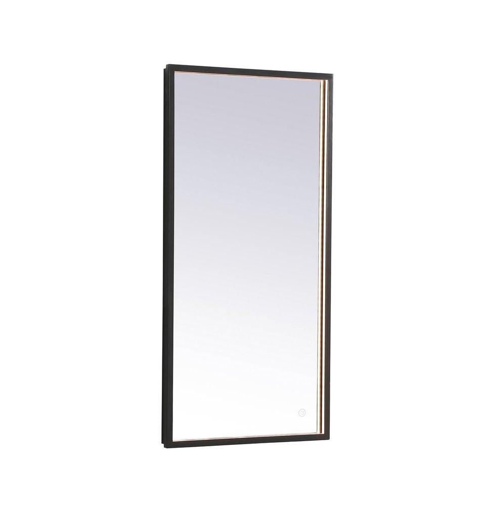 Pier 48 Inch LED Mirror with Adjustable Color Temperature 3000k/4200k/6400k in Black