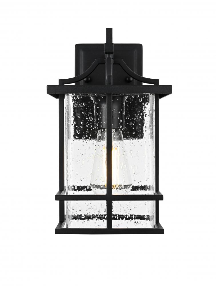Wall sconce W7" H12" E8" L1 Black
