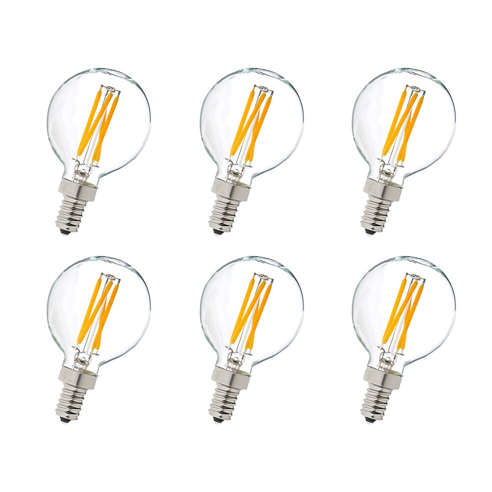 LED G14 light bulb, 2700K, 360 degree, CRI80, ETL, 3.5W, 40W EQUIVALENT, 15000HRS, LM