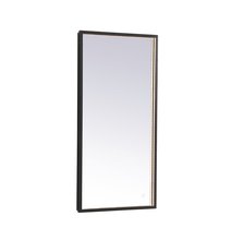 Elegant MRE6048BK - Pier 48 Inch LED Mirror with Adjustable Color Temperature 3000k/4200k/6400k in Black